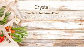  Presentation with bio plastic - Presentation featuring zero waste shopping concept plastic background and a cream colored foreground