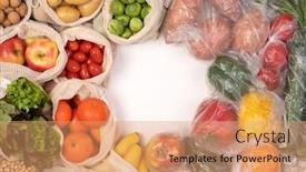  Presentation with eco plastic - Cool new PPT layouts with zero-waste-vs-plastic-packaging backdrop and a coral colored foreground