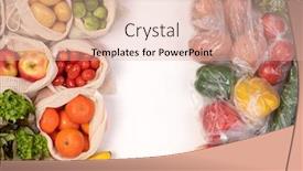  Presentation with eco plastic - Beautiful slide deck featuring zero-waste-vs-plastic-packaging backdrop and a lemonade colored foreground