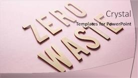  Presentation with waste - Presentation consisting of zero-waste-word-text-wooden background and a lemonade colored foreground