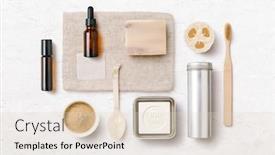  Presentation with beauty products - Colorful presentation design enhanced with zero-waste-zero-plastic-bathroom backdrop and a lemonade colored foreground