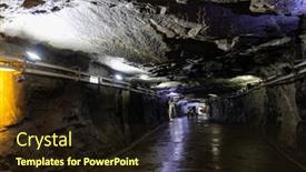  Presentation with tunnel - PPT theme with zhaishan-tunnel-in-kinmen background and a wine colored foreground