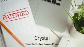  Presentation with page - Cool new slide set with zigzag line - digital composite of patented text backdrop and a  colored foreground