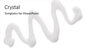  Presentation with sample - Theme consisting of zigzag line - face moisturizer cream sample isolated background and a  colored foreground