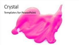  Presentation with lipstick - Presentation enhanced with zigzag line - lipstick sample of red color background and a white colored foreground