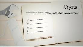  Presentation with goals - Audience pleasing PPT theme consisting of zigzag line - list of new year resolution backdrop and a light gray colored foreground