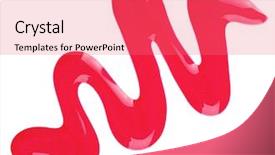  Presentation with enamel - Amazing presentation design having zigzag line - pink nail polish enamel drop backdrop and a coral colored foreground