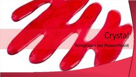  Presentation with fresh water splash green apple isolated white - Cool new PPT layouts with zigzag line - red jam splash isolated backdrop and a red colored foreground