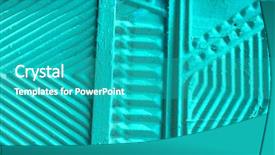  Presentation with chaotic abstract geometric digital - Cool new PPT layouts with zigzag stripes - abstract stripped geometric background retro backdrop and a teal colored foreground