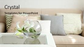  Presentation with pastel color - Presentation design consisting of zigzag stripes - pastel color sofa with beautiful background and a soft green colored foreground