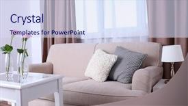  Presentation with beautiful flowers border floral design - PPT layouts with zigzag stripes - sofa with beautiful pillows background and a  colored foreground