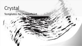  Presentation with stroke - Slide set consisting of zigzag stripes - stroke sample of black mascara background and a white colored foreground