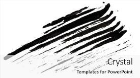  Presentation with stroke - Slide deck consisting of zigzag stripes - stroke sample of black mascara background and a white colored foreground