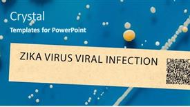  Presentation with viral - PPT theme featuring zika-virus-viral-infection-transmitted background and a ocean colored foreground