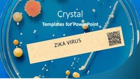  Presentation with zika virus - Presentation having zika-virus-viral-infection-transmitted background and a ocean colored foreground