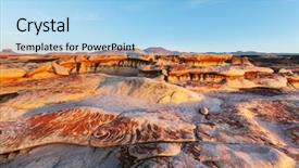  Presentation with logistics warehouses area - Amazing slide deck having zin wilderness area new mexico backdrop and a light blue colored foreground