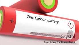  Presentation with zinc - Slide set enhanced with zinc-carbon-battery-a-zinc background and a coral colored foreground