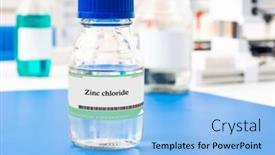  Presentation with zinc - Presentation theme having zinc-chloride-a-white-crystalline background and a light blue colored foreground