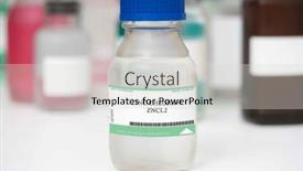  Presentation with zinc - Presentation theme having zinc-chloride-a-white-crystalline background and a light gray colored foreground