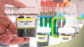  Presentation with zinc - Presentation having zinc-zinc-content-in-soil background and a coral colored foreground