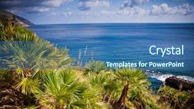  Presentation with italy - Slides consisting of zingaro natural reserve sicily italy background and a ocean colored foreground