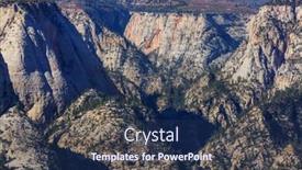  Presentation with beautiful landscapes - Colorful presentation theme enhanced with zion-national-park-beautiful-unspiring backdrop and a navy blue colored foreground