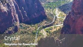  Presentation with beautiful landscapes - Beautiful presentation design featuring zion-national-park-beautiful-unspiring backdrop and a gray colored foreground