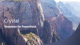  Presentation with beautiful landscapes - Audience pleasing PPT theme consisting of zion-national-park-beautiful-unspiring backdrop and a ocean colored foreground