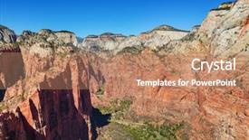  Presentation with park - Colorful slide set enhanced with zion national park backdrop and a  colored foreground