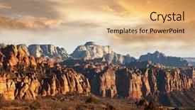  Presentation with national - Cool new presentation with zion national park backdrop and a coral colored foreground
