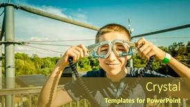  Presentation with adventure - Presentation featuring zipline-equipment-for-safety-adventure background and a  colored foreground