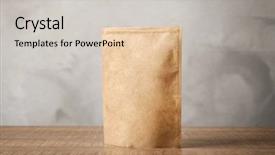  Presentation with paper bag - Presentation enhanced with ziploc paper bag on table background and a soft green colored foreground