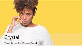  Presentation with lips mouth - Beautiful theme featuring zipper - beautiful young african american woman backdrop and a sky blue colored foreground