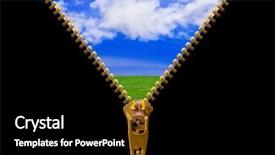  Presentation with nature - Cool new PPT layouts with zipper and summer landscape - nature backdrop and a  colored foreground