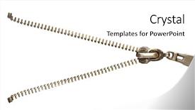  Presentation with angel in white - Cool new presentation theme with zipper isolated on white backdrop and a white colored foreground