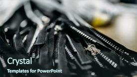  Presentation with sewing - Presentation design featuring zippers for clothes closeup sewing background and a wine colored foreground