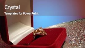  Presentation with banquet blue and silver - Cool new presentation theme with zircon - beautiful ring in box backdrop and a tawny brown colored foreground