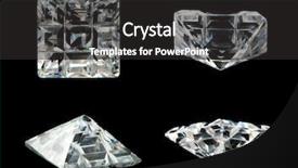  Presentation with gems - Presentation design enhanced with zircon - close up four gems isolated background and a dark gray colored foreground