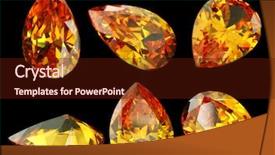  Presentation with gems - Presentation theme having zircon - close up four gems isolated background and a wine colored foreground