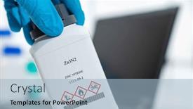  Presentation with zinc - Presentation theme with zn3n2-zinc-nitride-cas-1313 background and a light blue colored foreground
