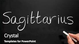  Presentation with zodiac - Slides having zodiac signs - star sign sagittarius written background and a black colored foreground
