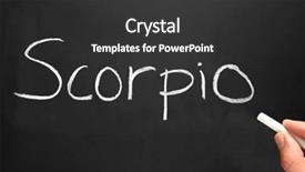  Presentation with star - Slide deck consisting of zodiac signs - star sign scorpio written background and a dark gray colored foreground