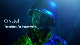  Presentation with zombie - Presentation having zombie-apocalypse-portrait background and a navy blue colored foreground