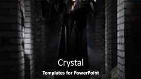  Presentation with zombie - Slide deck with zombie-girl-at-old-house background and a black colored foreground