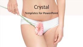  Presentation with zone - Presentation having zoning - young woman with epilated bikini background and a lemonade colored foreground