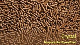  Presentation with animal - Audience pleasing PPT layouts consisting of zoo - animal food pellets background texture backdrop and a tawny brown colored foreground