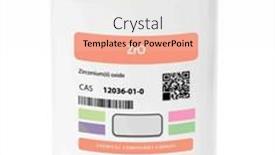  Presentation with chemical - Presentation theme enhanced with zro-zirconium-oxide-zirconia-chemical and a white colored foreground