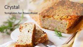  Presentation with european union and turkey - Beautiful slides featuring zucchini and turkey ham terrine backdrop and a lemonade colored foreground