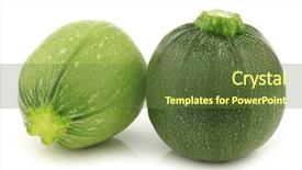  Presentation with light green health and wellbeing - Presentation theme having zucchini cut zucchini cucurbita pepo background and a tawny brown colored foreground