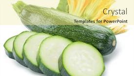  Presentation with cfd white - Presentation theme having zucchini-with-slices background and a blonde colored foreground